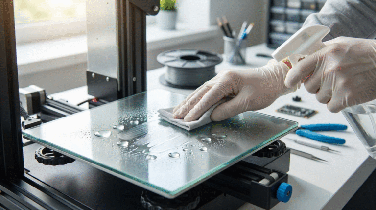 A maneira correta de limpar sua plataforma de impressão para máxima aderência