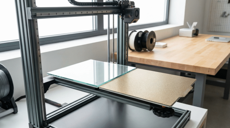 Mesa de Vidro ou Magnética PEI? Qual a Melhor Superfície para sua Impressora 3D?