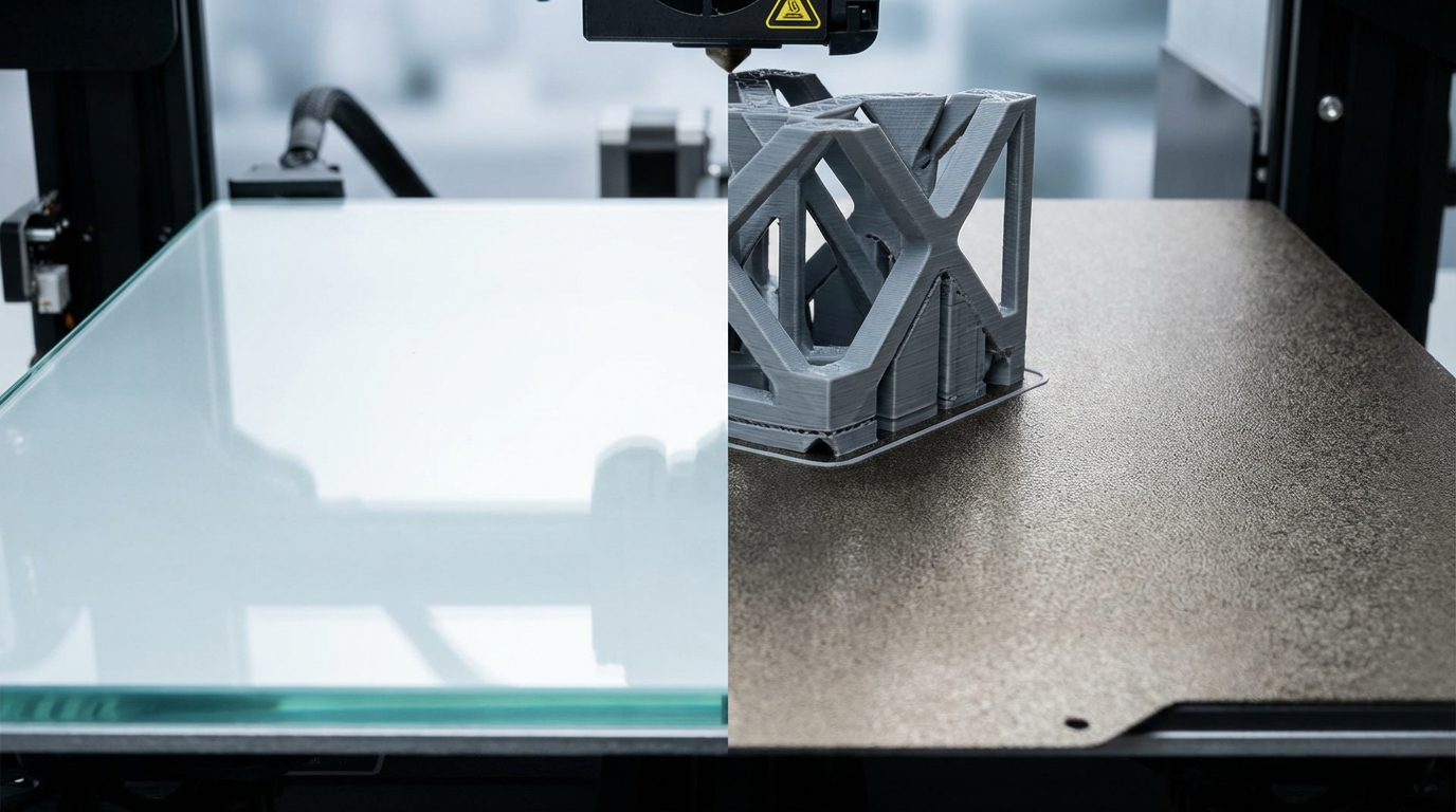 Mesa de Vidro vs. PEI Magnética: Escolhendo a Melhor Plataforma de Impressão 3D