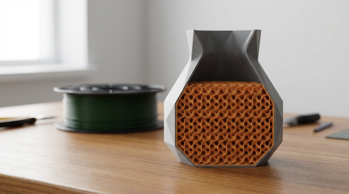 Configurando o Infill para Economizar Filamento sem Sacrificar a Resistência na Impressão 3D