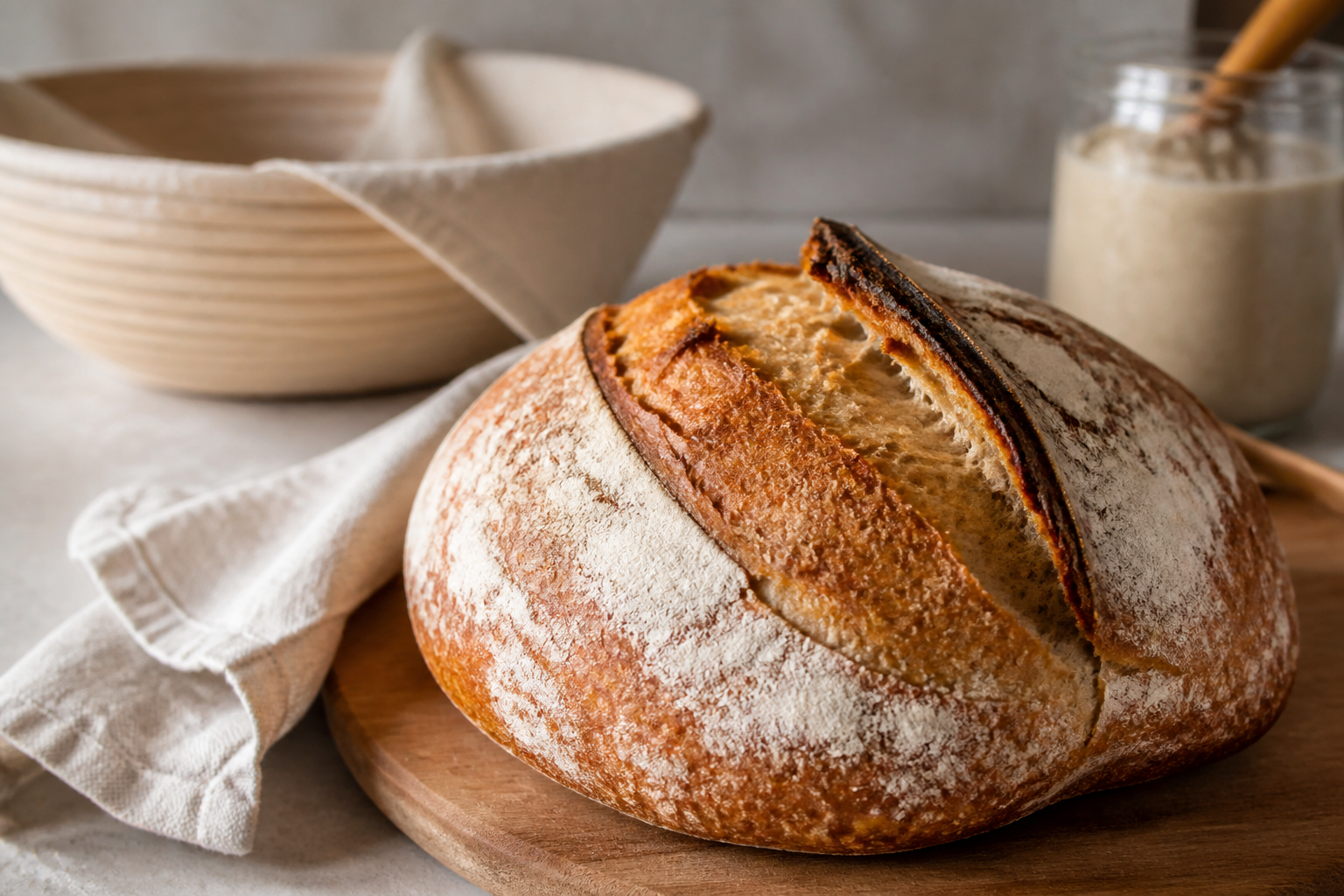 Sauerteigbrot backen: Einfaches Rezept über Nacht